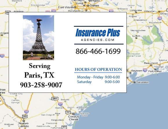 Insurance Plus Agency Serving Paris Texas