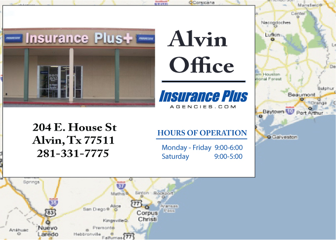 Insurance Plus Agencies (281)331-7775 is your local Progressive Commercial Auto agent in Alvin, TX.