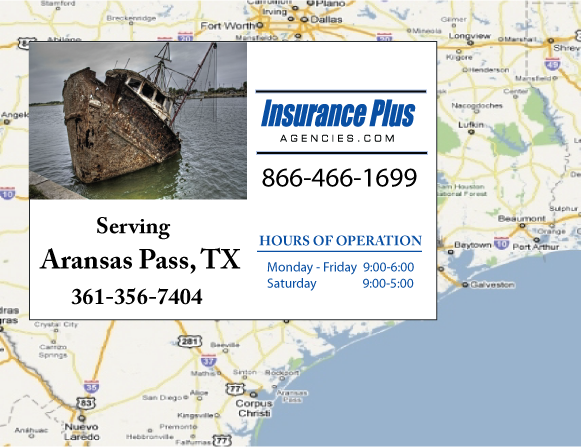 Insurance Plus Agencies of Texas (361) 356-7404 is your Progressive Car Insurance Agent in Aransas Pass, Texas.