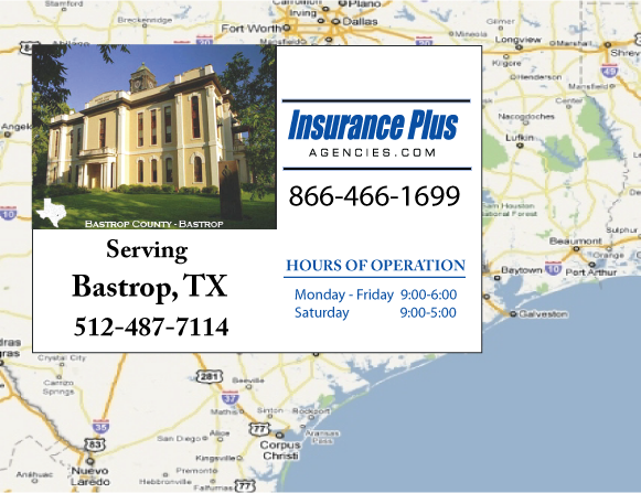 Insurance Plus Agencies of Texas (512) 487-7114 is your Suspended Driver License Insurance Agent in Bastrop, Texas.