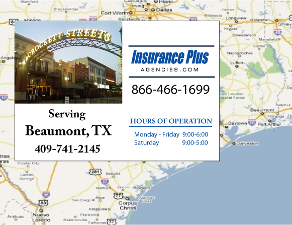 Insurance Plus Agencies of Texas (409)741-2145 is your Commercial Liability Insurance Agency serving Beaumont, Texas.