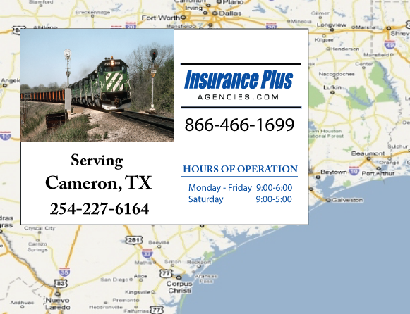 Insurance Plus Agencies of Texas (254)227-6164 is your Car Liability Insurance Agent in Cameron, Texas.