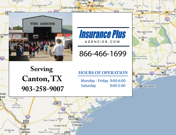 Insurance Plus Agencies (903) 258- 9007 is your local Progressive office in Canton, TX