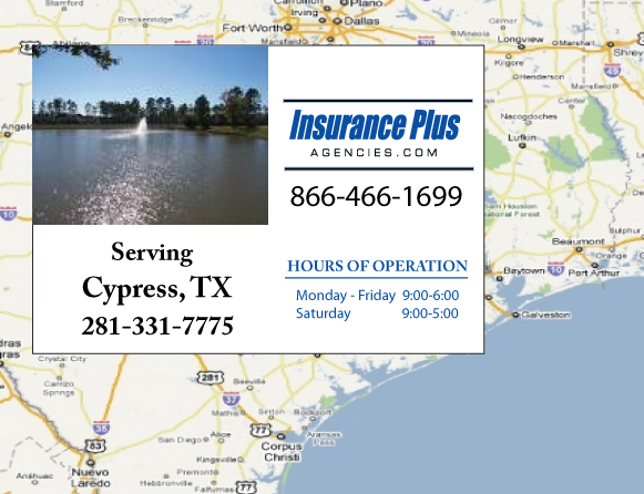 Insurance Plus Agency Serving Cypress Texas