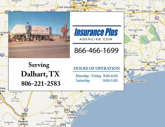 Insurance Plus Agencies of Texas (806) 221-2583 is your local Progressive Motorcycle Agent in Dalhart, Texas.