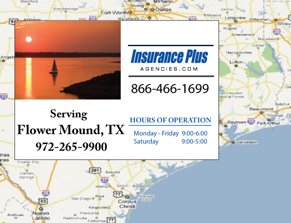 Insurance Plus Agencies (972)265-9900 is your local Progressive office in Flower Mound, TX.