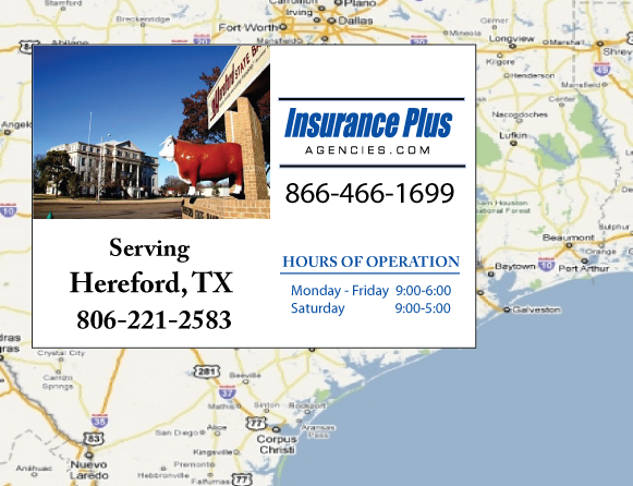 Insurance Plus of Texas (806)221-2583 is your Salvage Or Rebuilt Title Insurance Agent in Hereford, Texas.