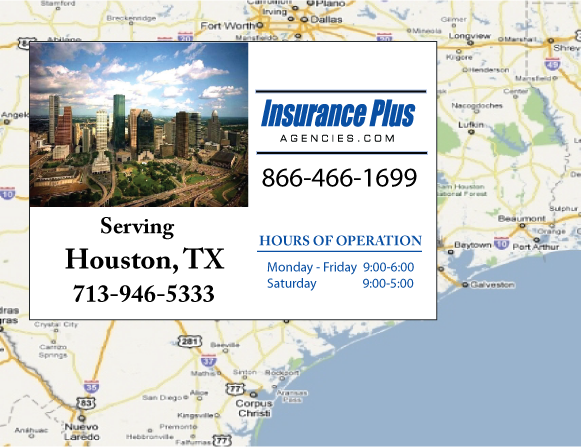 Insurance Plus Agencies (713) 946-5333 is your authorized Progressive Insurance Agent serving Houston, TX.