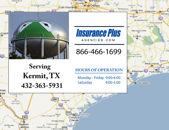 Insurance Plus Agencies (432) 363-5931 is your local Progressive office Kermit, TX.