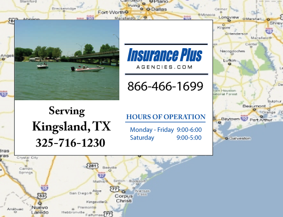 Insurance Plus Agencies of Texas (325)716-1230 is your Mobile Home Insurance Agent in Kingsland, Texas