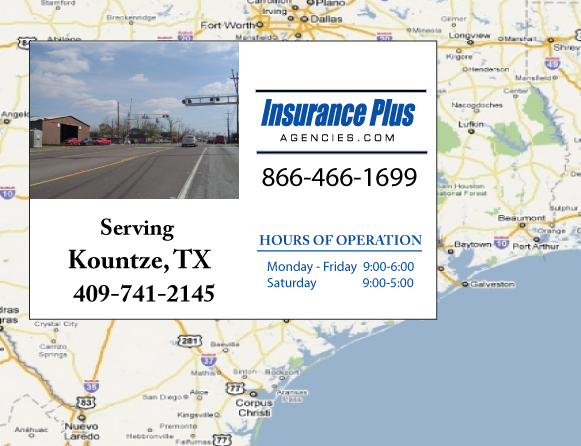 Insurance Plus Agencies of Texas (409) 741-2145 is your Progressive Insurance Quote Phone Number in Kountze, TX.