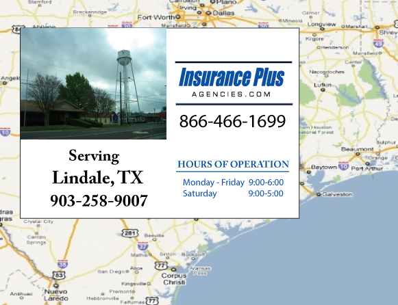 Insurance Plus Agencies of Texas (903)258-9007 is your Progressive Car Insurance Agent in Lindale, TX.