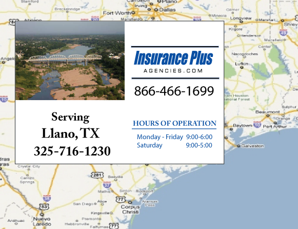 Insurance Plus Agencies of Texas (325) 716-1230 is your Salvage Or Rebuilt Title Insurance Agent in Llano, TX.