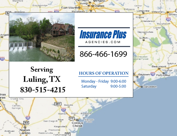 Insurance Plus Agencies of Texas (830)515-4215 is your Texas Fair Plan Association Agent in Luling, Texas.