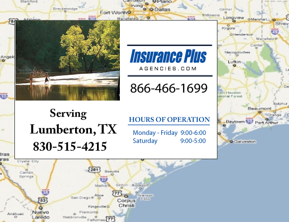 Insurance Plus Agencies (830) 515-4215 is your local Progressive office in Lumberton, TX.