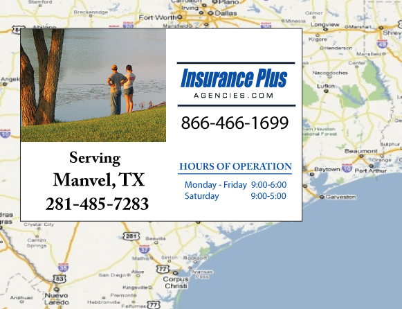 Insurance Plus Agencies of Texas (281)485-7283 is your Car Liability Insurance Agent in Manvel, Texas.