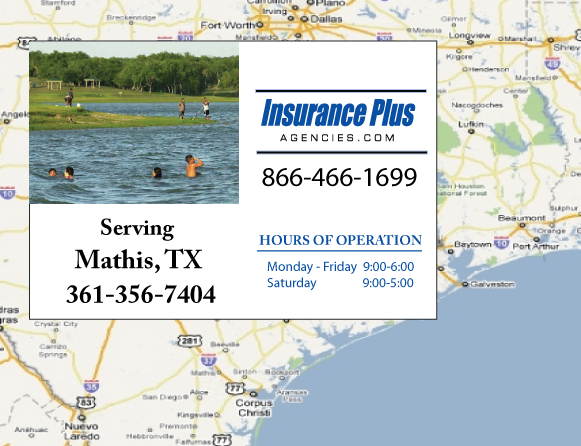 Insurance Plus Agencies of Texas (361) 356-7404 is your local Progressive Motorcycle agent in Mathis, TX.