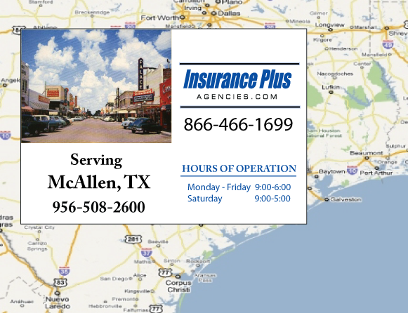 Insurance Plus Agencies of Texas (956)508-2600 is your Commercial Liability Insurance Agency serving McAllen, Texas.