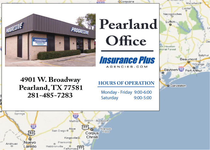 Insurance Plus in Pearlan, Texas.