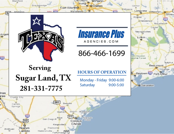 Insurance Plus Agencies (281) 331-7775 is your local Progressive office in Sugar Land, TX.