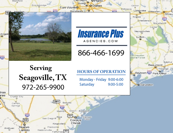 Insurance Plus Agencies of Texas (972)265-9900 is your Car Liability Insurance Agent in Seagoville, Texas.