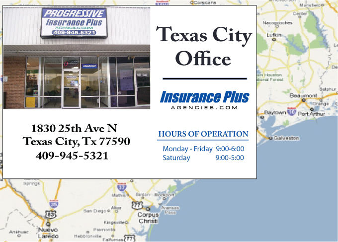 Insurance Plus in Texas City, Texas.