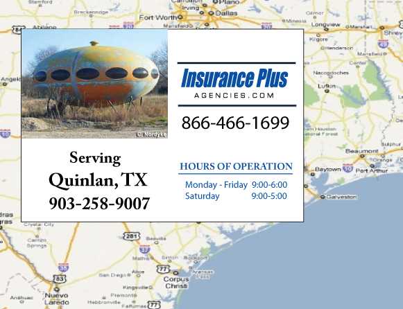 Insurance Plus Agencies of Texas (903)258-9007 is your Suspended Drivers License Insurance Agent in Quinlan, Texas.