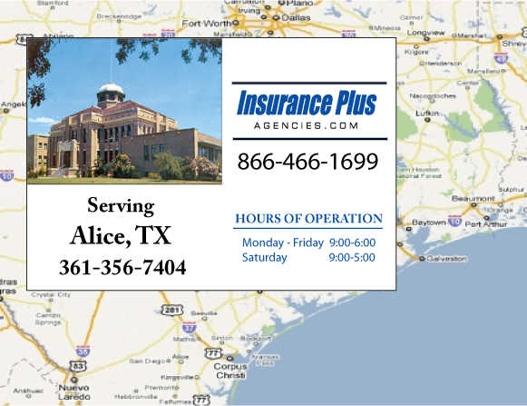 Insurance Plus Agencies Of Texas (361)356-7404 is your Salvage Or Rebuilt Title Insurance Agent in Alice, TX.