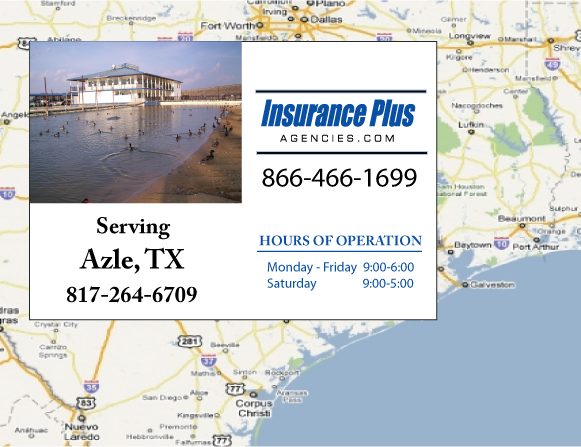 Insurance plus agencies of texas (817)264-6709is your full coverage car insurance agent in Azle, Texas.