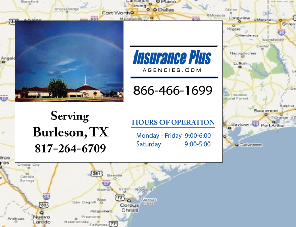 Insurance Plus Agencies of Texas (817) 264-6709 is your local Progressive Motorcycle agent in Burleson, Texas.