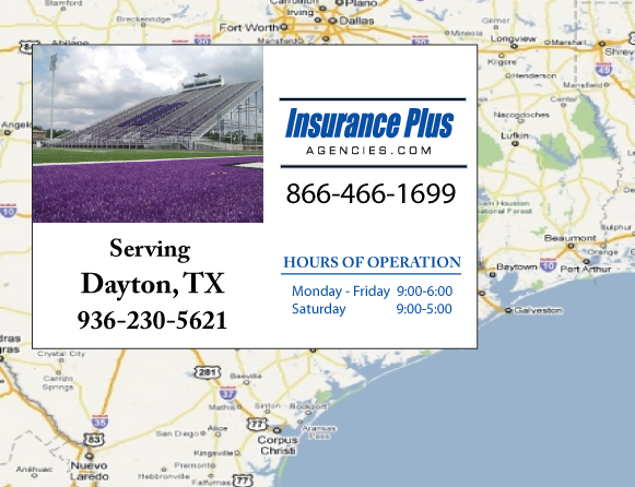 Insurance Plus Agencies (936) 230-5621 is your local Progressive office Dayton, TX.