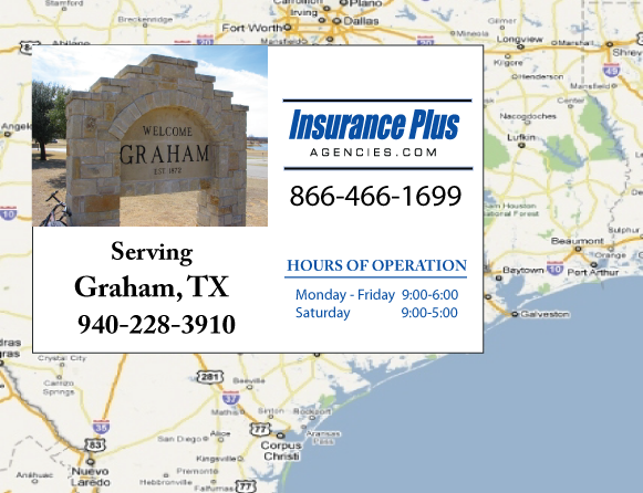 Insurance Plus Agencies of Texas (940)228-3910 is your Texas Fair Plan Association Agent in Graham, Texas.