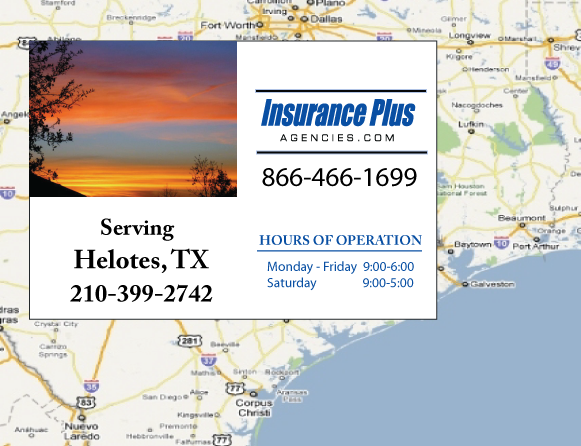 Insurance Plus Agencies of Texas (210) 399-2742 is your Suspended Driver License Insurance Agent in Helotes, Texas.