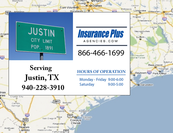 Insurance Plus Agencies of Texas (915)502-0906 Is your Texas Fair Plan Association agent in Justin, TX.