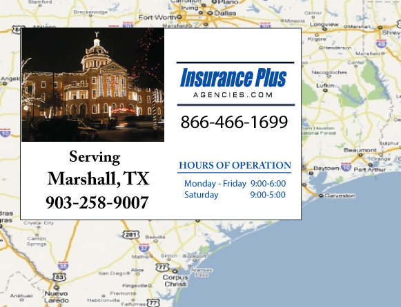 Insurance Plus Agencies of Texas (903)258-9007 is your Salvage Or Rebuilt Title Insurance Agent in Marshall, Texas.