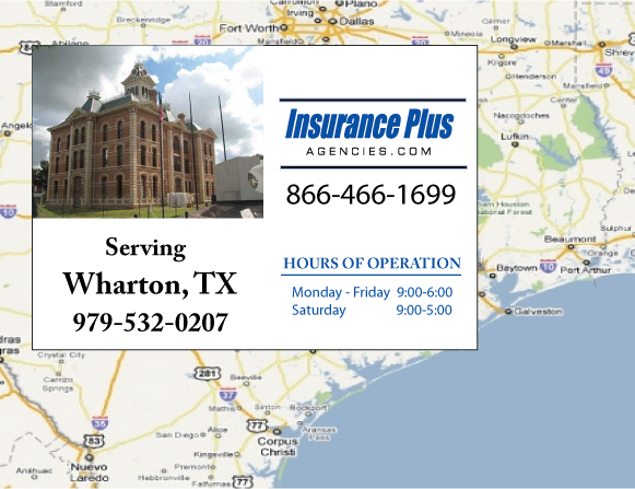 Insurance Plus Agencies of Texas (979) 532-0207 is your local Progressive Motorcycle agent in Wharton, Texas.